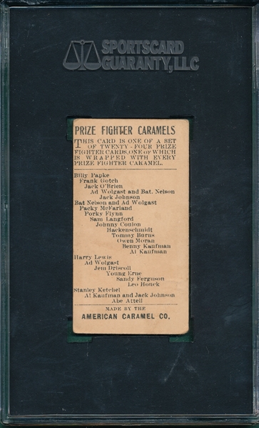 1910 E77 Sandy Ferguson American Caramel Co. SGC 45