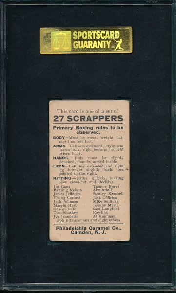 1910 E79 Kaufman/Sullivan, 27 Scrappers, Philadelphia Caramel Co. SGC 40