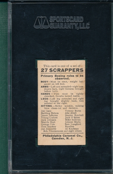 1910 E79 O'Brien & Partner, 27 Scrappers, Philadelphia Caramel Co. SGC 60