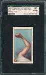 1910 E79 Arm & Clinched Fist, Wrong Way, 27 Scrappers, Philadelphia Caramel Co. SGC 80