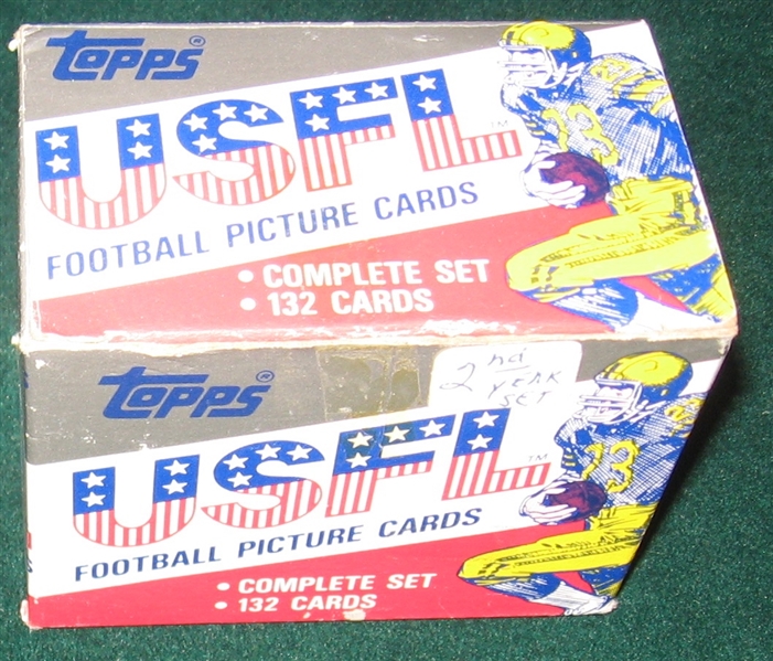 1985 Topps USFL Complete Set (132)