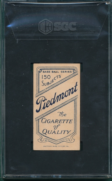 1909-1911 T206 Ganley Piedmont Cigarettes SGC 5.5