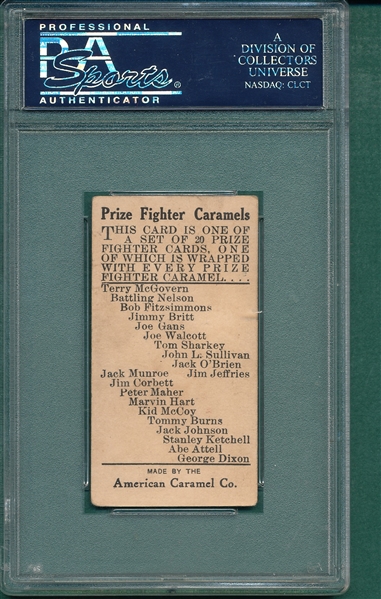 1909 E75 Terry McGovern American Caramel Co. PSA 4
