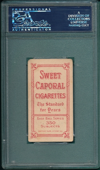 1909-1911 T206 Chase, Dark Cap, Sweet Caporal Cigarettes PSA 2 *Factory 25*