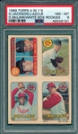 1969 Topps Baseball 4 In 1s, Jackson/Azcue/W Sox Rookies/McLain, PSA 8