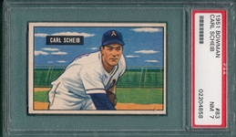 1951 Bowman #083 Carl Scheib PSA 7