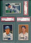 1951 Bowman #097, 192 & #205, Lot of (3), PSA 6