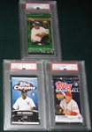 1994-2012 Topps Baseball Lot of (3) Unopened Packs PSA