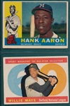 1960 Topps #300 Aaron & #564 Mays, AS, Lot of (2) 