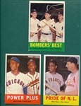 1963 Topps Lot of (3) HOF Specials W/ Mantle