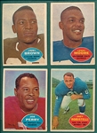 1960 Topps Football Lot of (4) HOFers W/ #23 Jim Brown