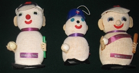 1965 Minnesota Twins World Series Sock Dolls, Lot of (3)