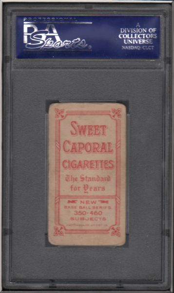 1909-11 T206 Sweet Caporal Home Run Baker PSA 2