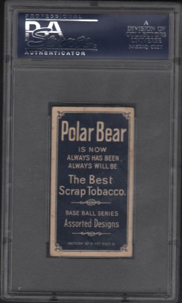 1909-11 T206 Polar Bear Jesse Tannehill Washington PSA 4.5