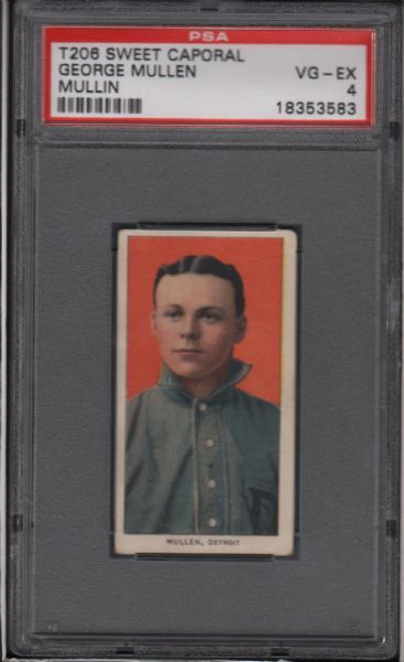 1909-11 T206 Sweet Caporal George Mullen PSA 4