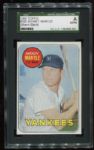 1969 Topps #500 Mickey Mantle SGC Authentic Blank Back