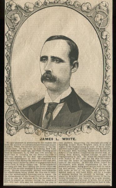 1879-80 NY Clipper Woodcut James L. White