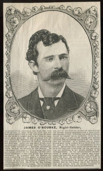 1879-80 NY Clipper Woodcut James O'Rourke