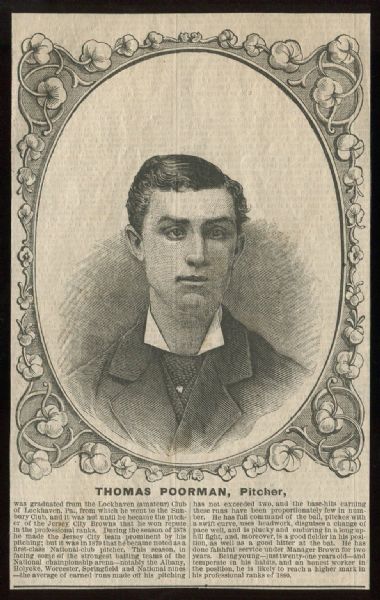 1879-80 NY Clipper Woodcut Thomas Poorman