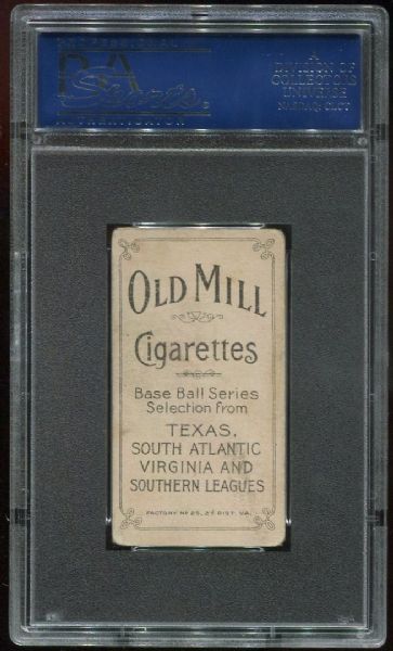 1909-11 T206 Old Mill Al Orth PSA 2.5