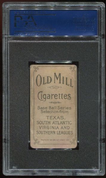 1909-11 T206 Old Mill Cad Coles PSA 2.5