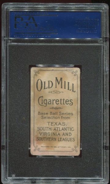 1909-11 T206 Old Mill George Manion PSA 2
