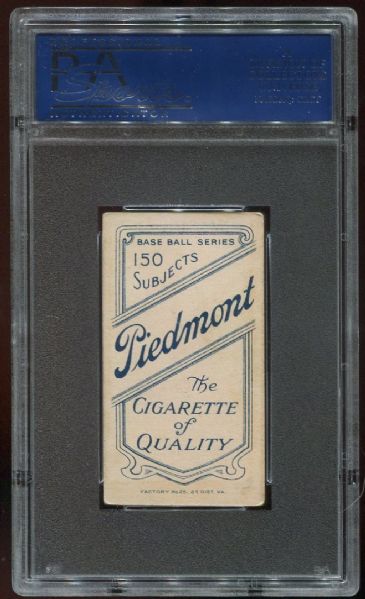 1909-11 T206 Piedmont Nap Lajoie Throwing PSA 4