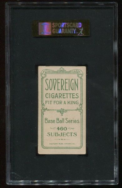 1909-11 T206 Sovereign 460 Lee Tannehill SGC 50