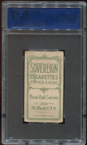 1909-11 T206 Sovereign Bunk Congalton PSA 4