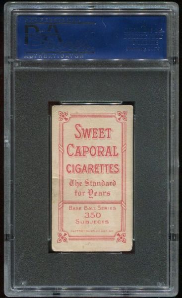 1909-11 T206 Sweet Caporal Frank Chance Portrait-Yellow PSA 1