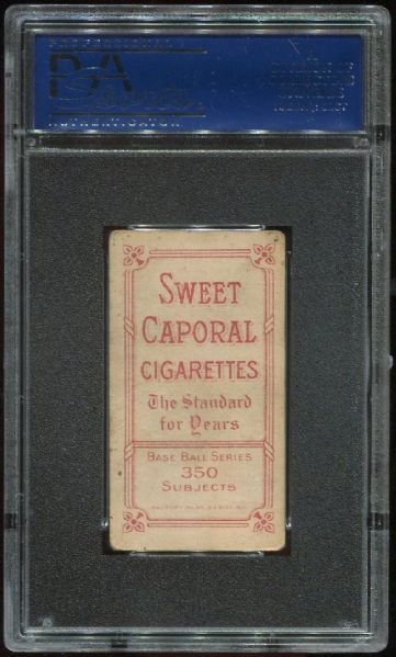 1909-11 T206 Sweet Caporal Joe Lake New York PSA 3