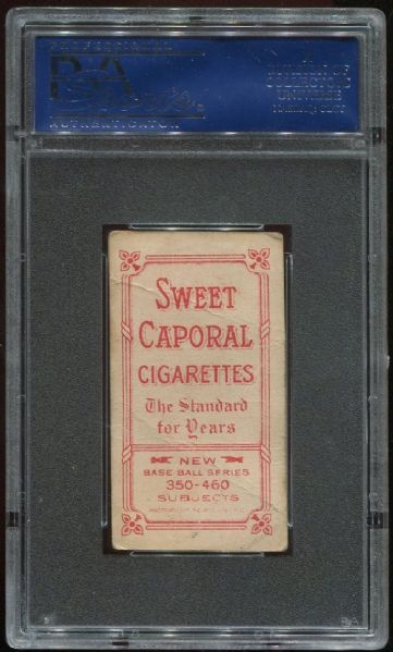 1909-11 T206 Sweet Caporal John McGraw Glove At Hip PSA 1
