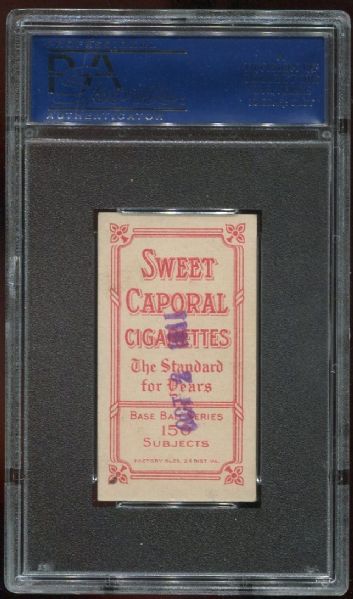 1909-11 T206 Sweet Caporal Whitey Alperman PSA 6 MK