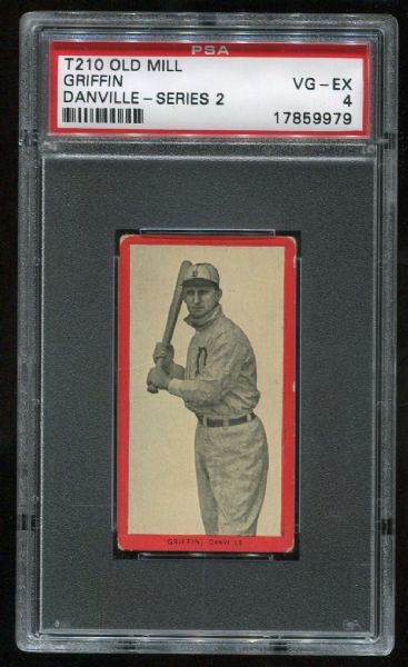 1910 T210 Old Mill Griffin Danville Series 2 PSA 4