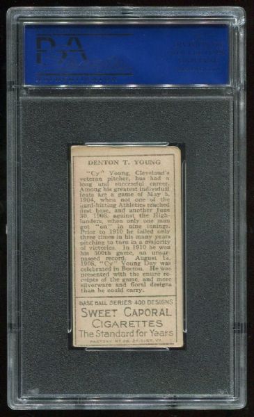 1911 T205 Gold Border Cy Young PSA 4