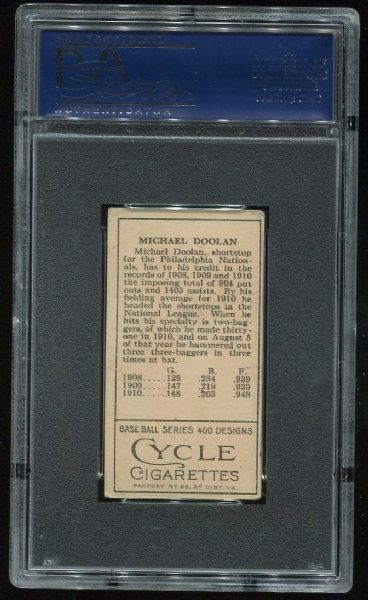1911 T205 Gold Border Michael J. Doolan PSA 4.5