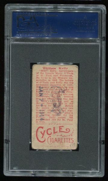 1912 T207 Cycle William Kelly PSA 1 MK