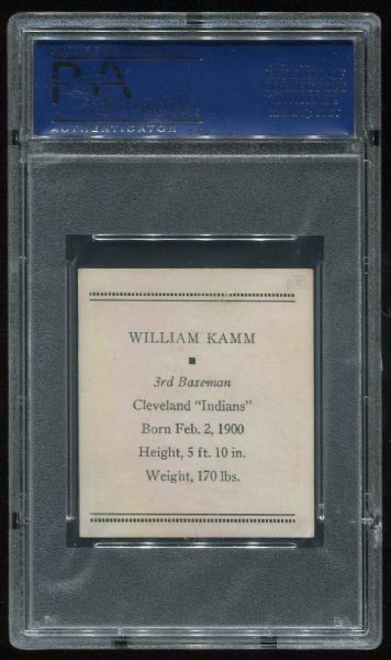 1933 R305 Tattoo Orbit William Kamm PSA 5.5