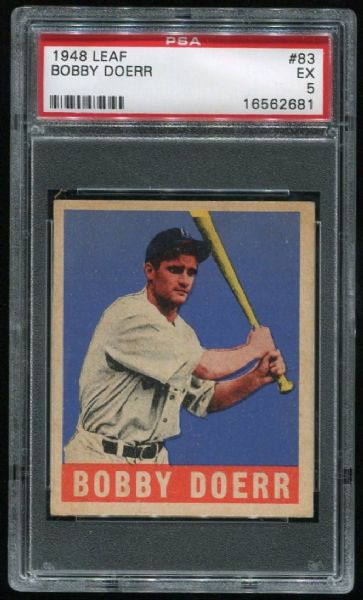 1948 Leaf 83 Bobby Doerr PSA 5