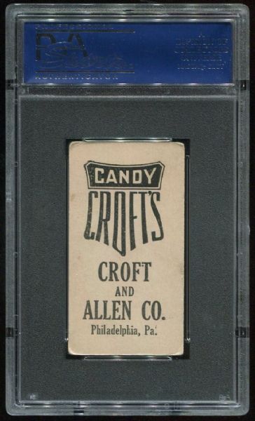 1909 E92 Croft's Candy Al Bridwell PSA 4