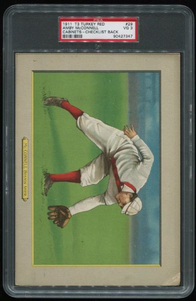 1911 T3 Turkey Red Amby McConnell PSA 3