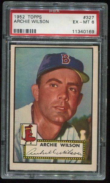 1952 Topps #327 Archie Wilson PSA 6