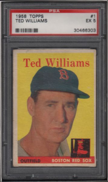 1958 Topps #1 Ted Williams PSA 5