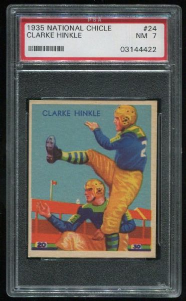 1935 National Chicle #24 Clarke Hinkle PSA 7