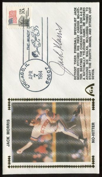 Signed Gateway First Day Cover Jack Morris 4/7/84