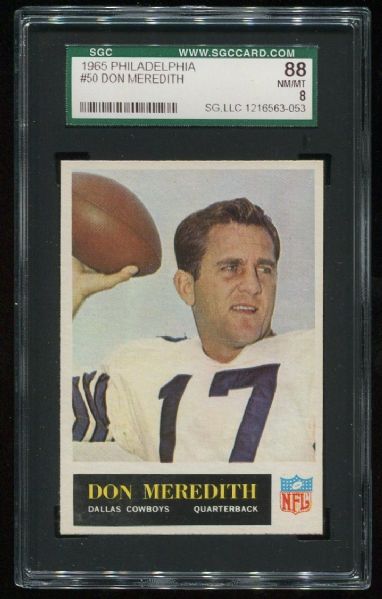 1965 Philadelphia #50 Don Meredith SGC 88
