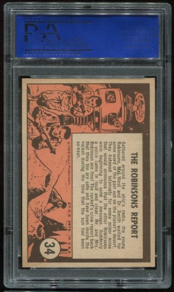1966 Lost In Space #34 The Robinsons Report PSA 8