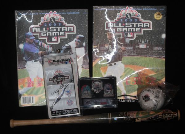 2003 All-Star Game Lot w/ Programs, Tickets & Giveaways
