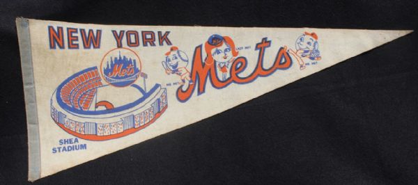 Vintage New York Mets Pennant