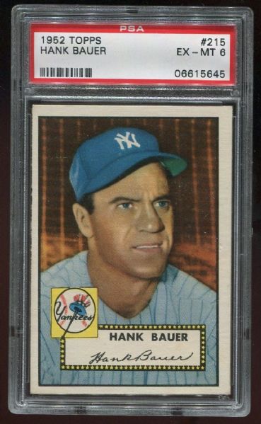 1952 Topps #215 Hank Bauer PSA 6